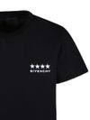 Cotton T-shirt with logo printed with stars