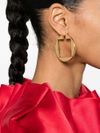 "Les Creoles Rond Carré" hoop earrings