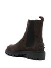 Chelsea boots in mixed calf leather with studs