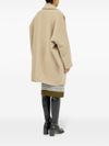 Single-Breasted Long Wool Fleece Coat