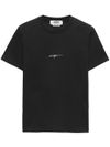 Cotton T-shirt with Cursive Logo Print