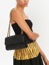 Small Convertible Fleming black leather shoulder bag