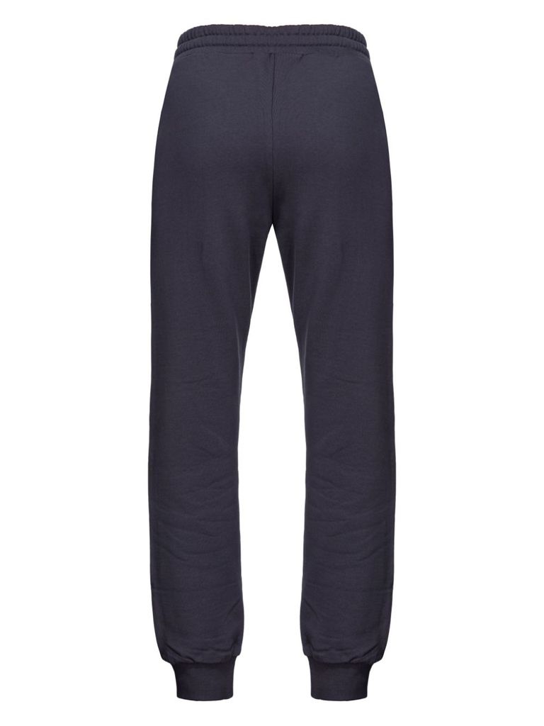 Shop Pinko Cargo Jogger Pants In Cotton Fleece In Blu