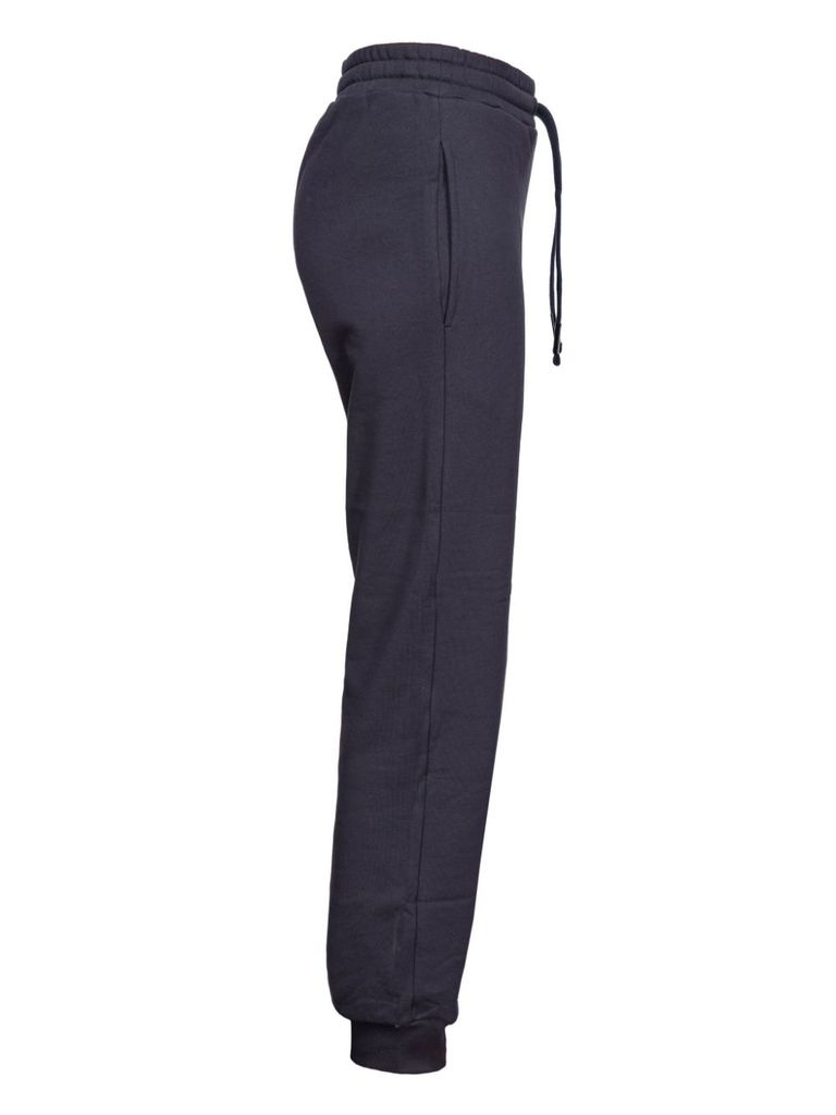 Shop Pinko Cargo Jogger Pants In Cotton Fleece In Blu