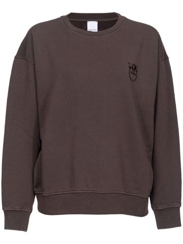 PINKO - Setup crewneck sweatshirt in cotton with logo