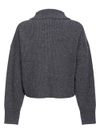 High-neck Caveau sweater in wool and cashmere