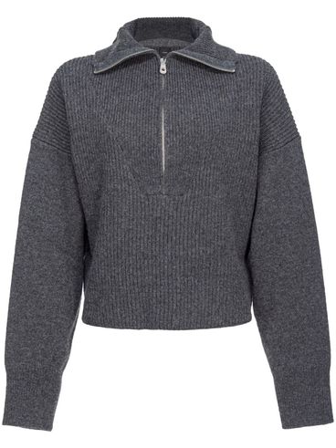 High-neck Caveau sweater in wool and cashmere
