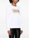 Cotton sweatshirt with printed logo