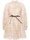 Short Waverly Lace dress in cotton with lace