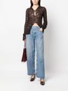 Low Slung Baggy jeans in cotton blend