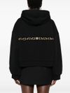 Cotton hoodie with Greek key pattern