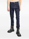 Low-rise slim fit stretch cotton jeans