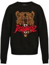 dsquared2 - Wool sweater with logo and bear