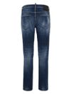 Jeans skinny in cotone effetto vissuto