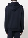 Cotton hoodie with zipper and embroidered logo