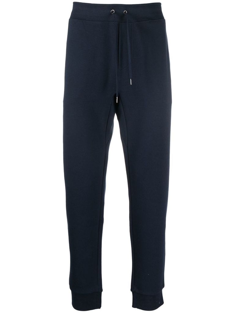 Shop Polo Ralph Lauren Cotton Sweatpants With Embroidered Logo In Blu