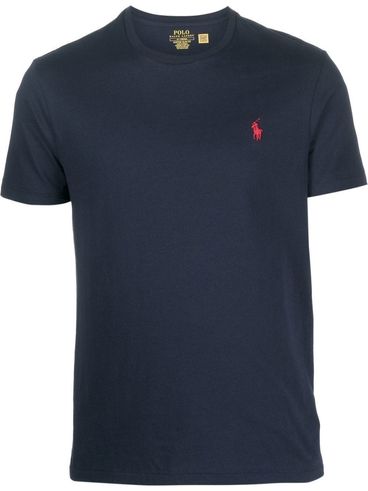 Cotton T-shirt with embroidered logo