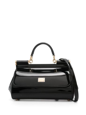 DOLCE & GABBANA - Elongated Sicily handbag in shiny calf leather