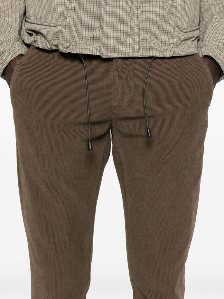 Shop Dondup Slim Gaubert Corduroy Trousers In Verde