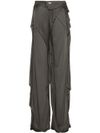 Straight D-Ovedel viscose trousers