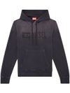 Hoodie in organic cotton with a faded effect