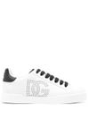 Portofino calfskin leather sneakers with logo