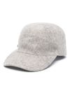 Wool baseball cap with pin