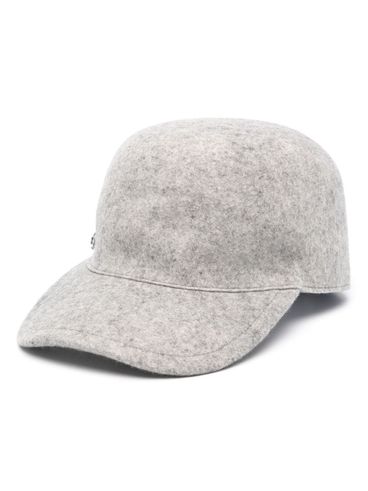 Wool baseball cap with pin