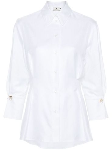Cotton shirt with pleats