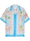 Le Plongeon shirt in printed silk