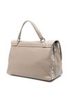 Medium Postina leather bag in calfskin with shoulder strap.