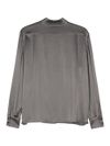 Long-sleeved satin shirt