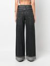 Wide-leg organic cotton jeans