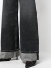 Wide-leg organic cotton jeans