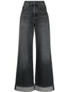 Wide-leg organic cotton jeans