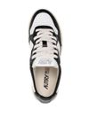 Medalist White Calf Leather Sneakers with Side Logo