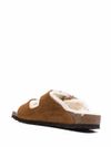 Arizona leather sandals with fur