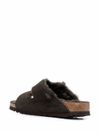 Arizona leather sandals with fur