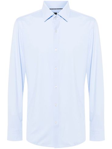 Stretch classic shirt with pointed collar