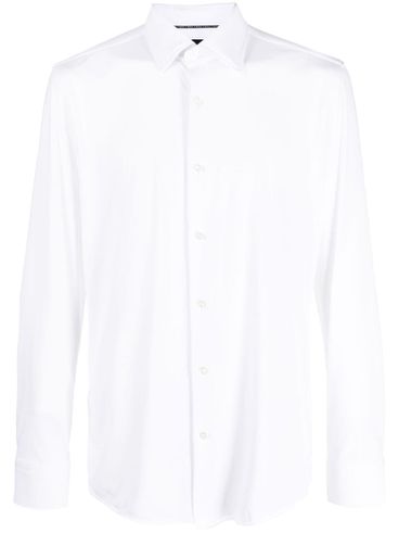 Stretch classic shirt with pointed collar