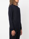 Virgin wool sweater with embroidered logo