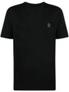 brunello cucinelli - T-shirt in cotone con logo stampato