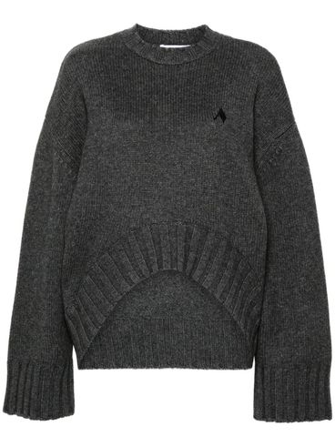 Crew neck sweater in wool and cashmere