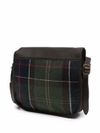 Borsa a tracolla con trama tartan