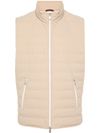 Quilted padded gilet in nylon