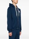 Zip-up sweatshirt in organic cotton