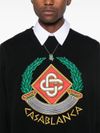 Sweatshirt in organic cotton with Casa Crest embroidery