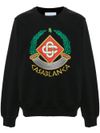 Sweatshirt in organic cotton with Casa Crest embroidery