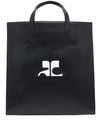 Reedition Tote Bag in calfskin leather with logo