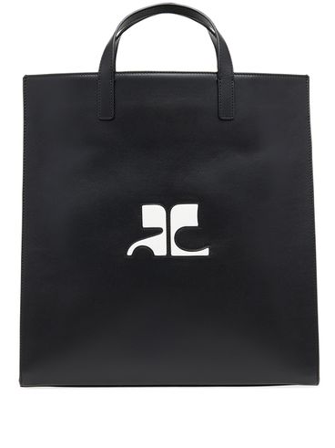 Reedition Tote Bag in calfskin leather with logo